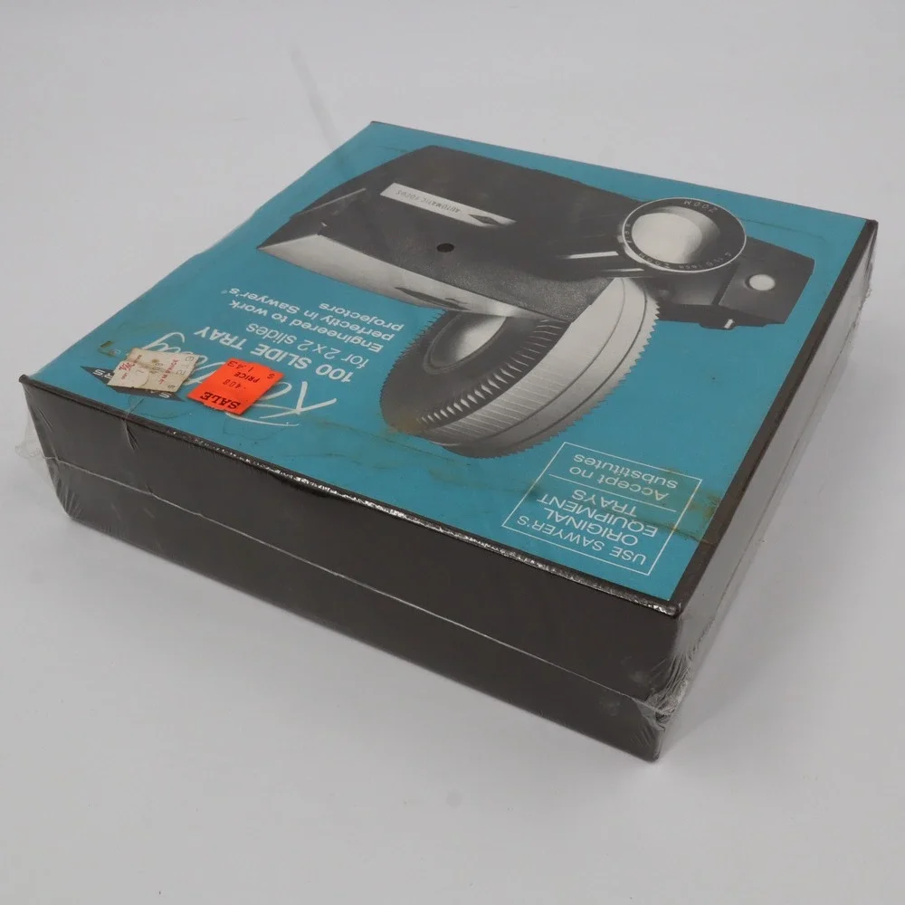Vintage Sawyer's Rototray 100 Slide‎ Tray Black 2x2 Vintage Projector NEW Sealed